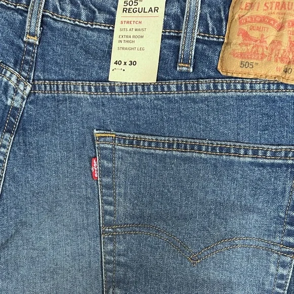 ⭐️ Levi’s 505 Regular Straight Jeans NWT [J5] - Picture 7 of 12